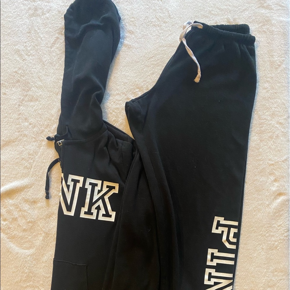 VICTORIA SECRET PINK Jogging suit top L bottoms M